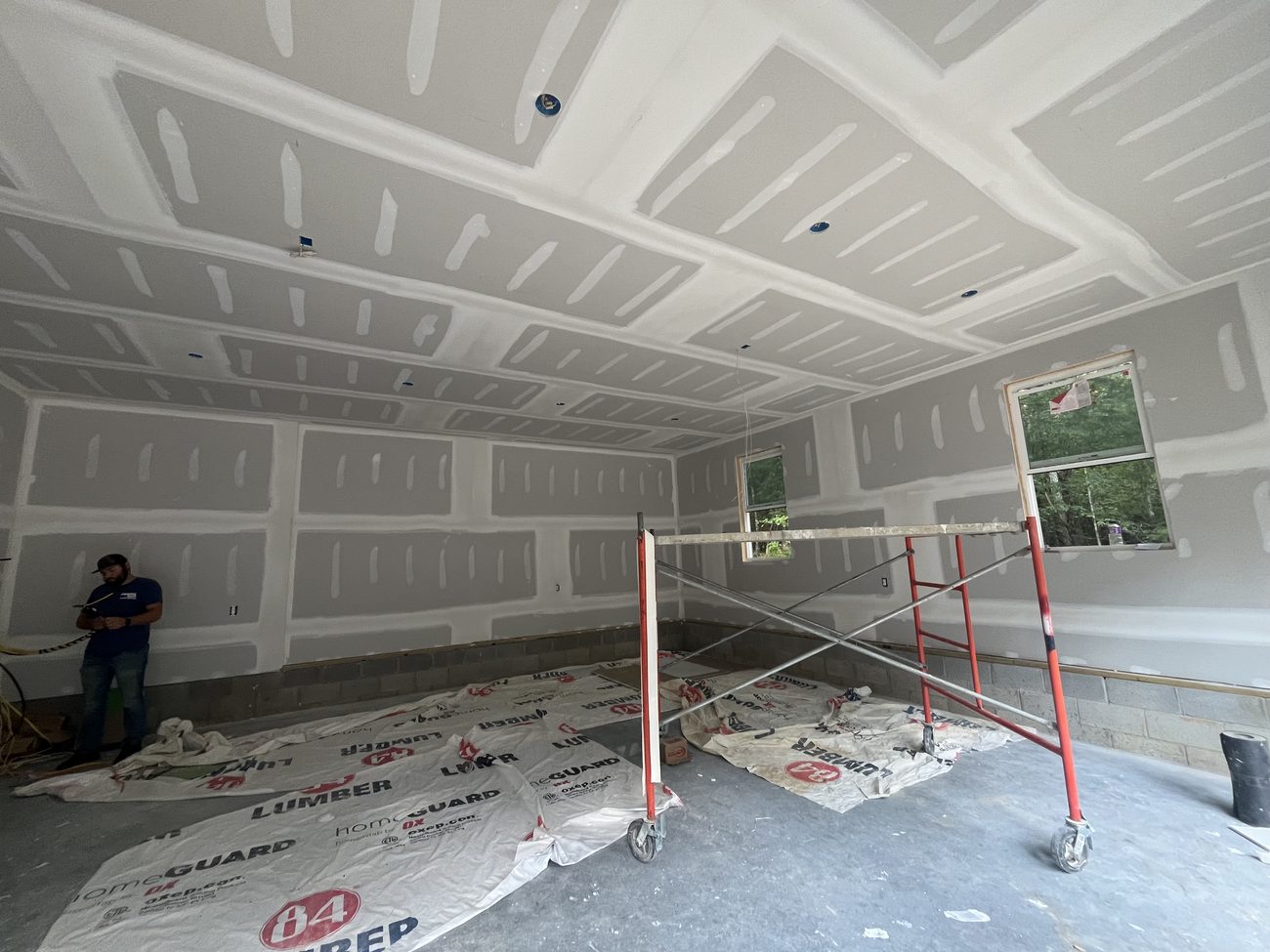 Drywall installation by Fortress Roofing & Home Improvement