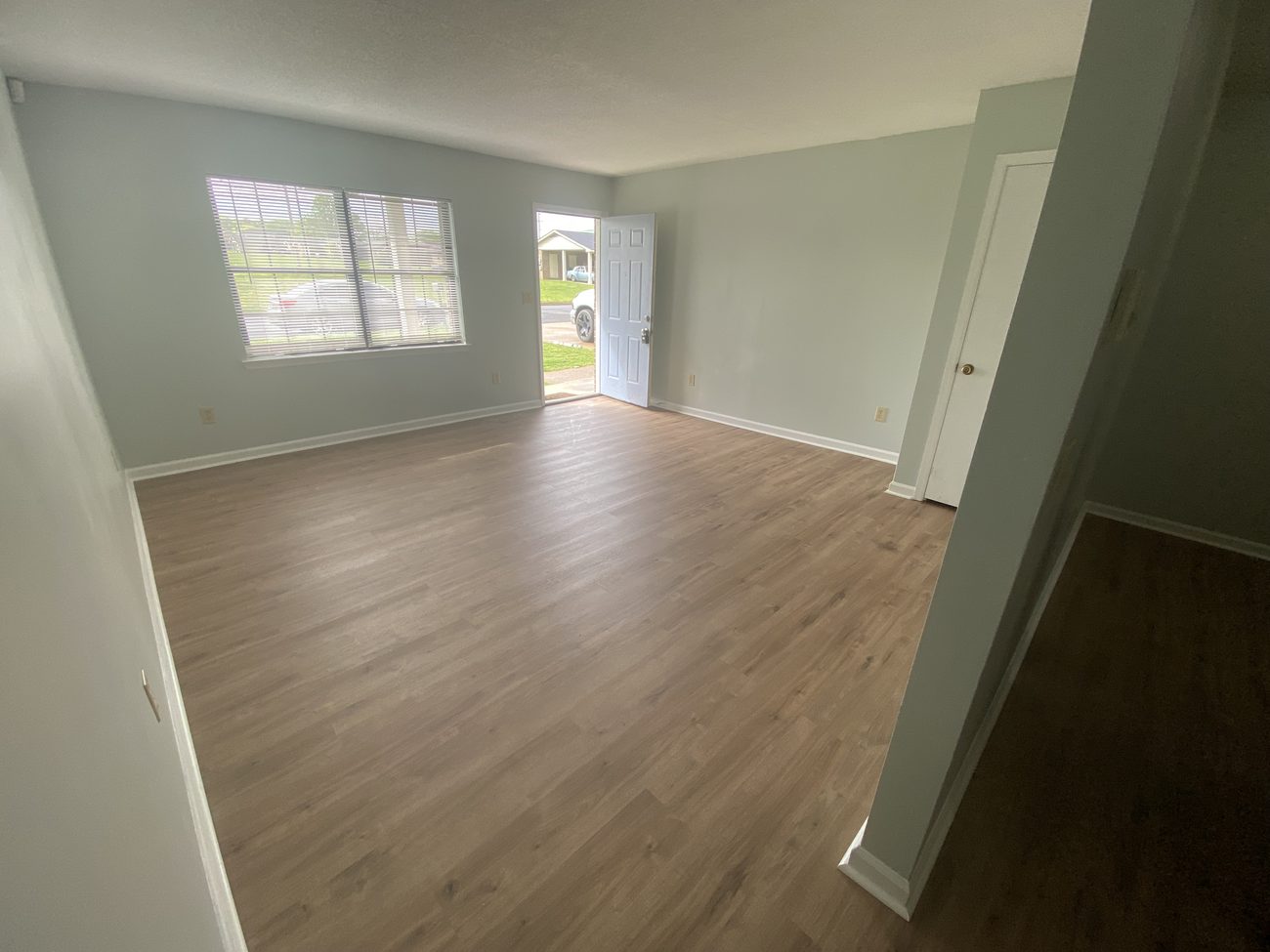 Completed flooring project by Fortress Roofing