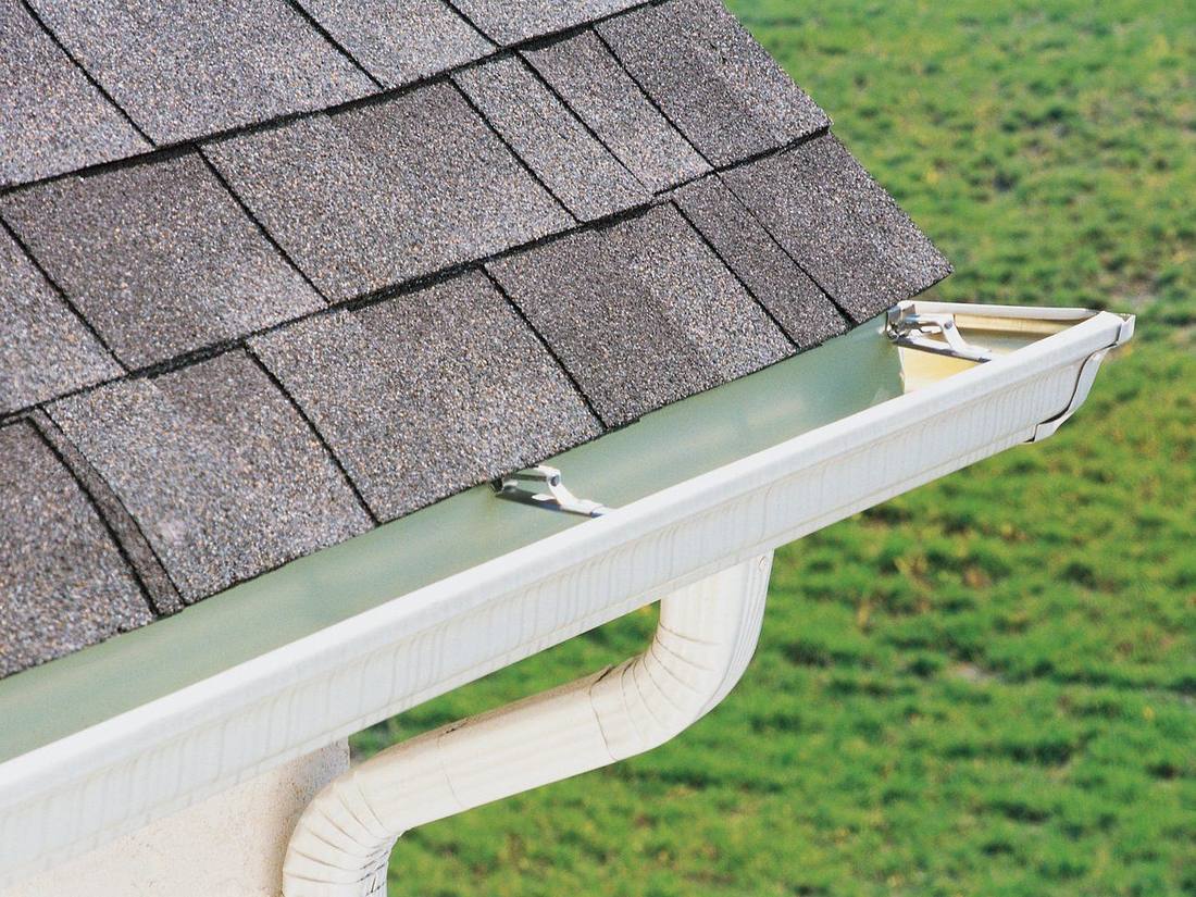Gutter installation detail by Fortress Roofing